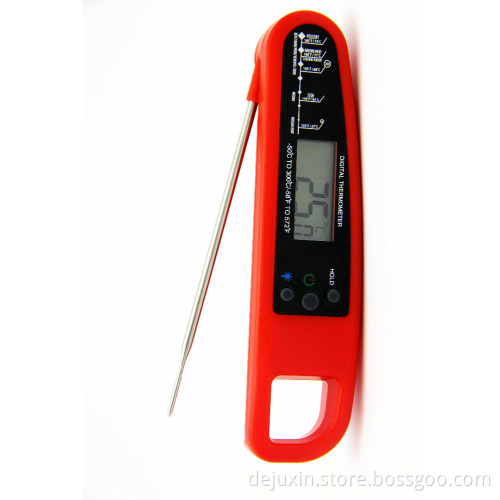 2016 New Designed BBQ/Grill Splash Proof Meat Thermometer with Backlight, Digital Food Thermometer with Magnet